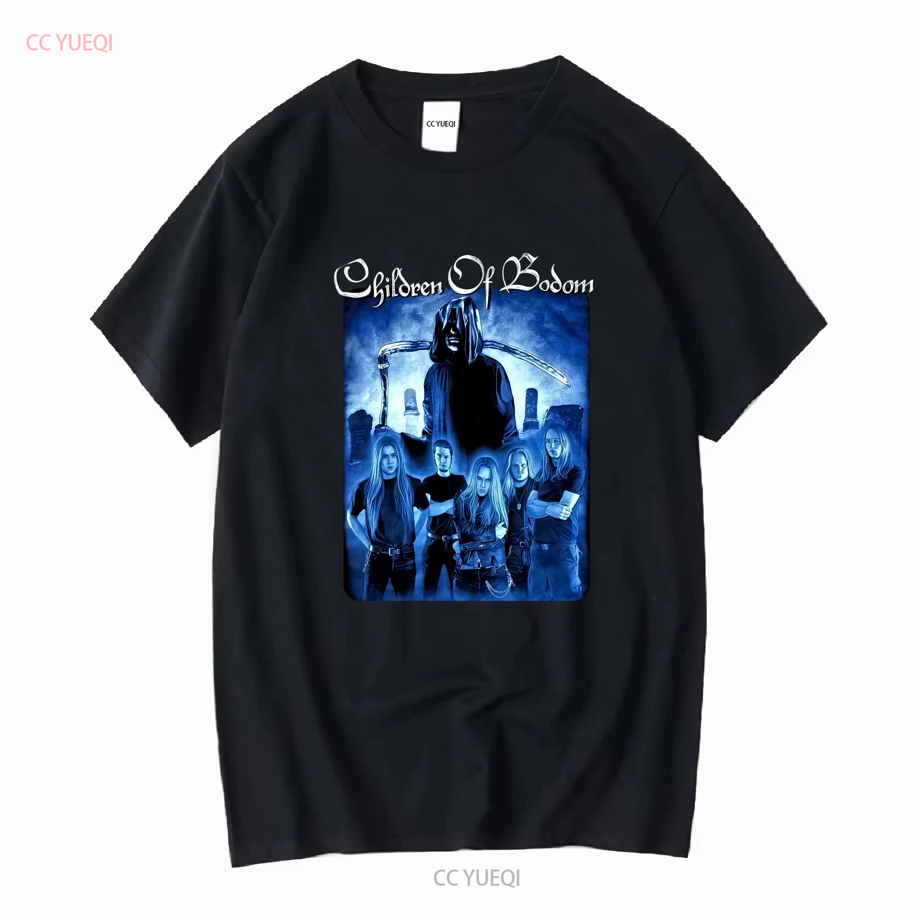 

Children of Bodom shirt follow the reaper rock band BLACK color TE8569 vintage Washed Unisex Stretched fashion Casual graphic 4XL