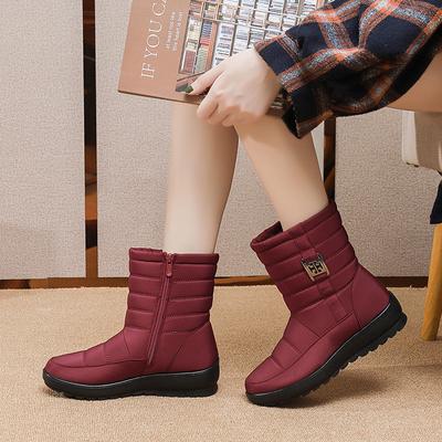 Waterproof Snow Boots Women Cotton Shoes Ultra Light Cotton Shoes Ladies Plus Size Plus Velvet Warm Snow Boots