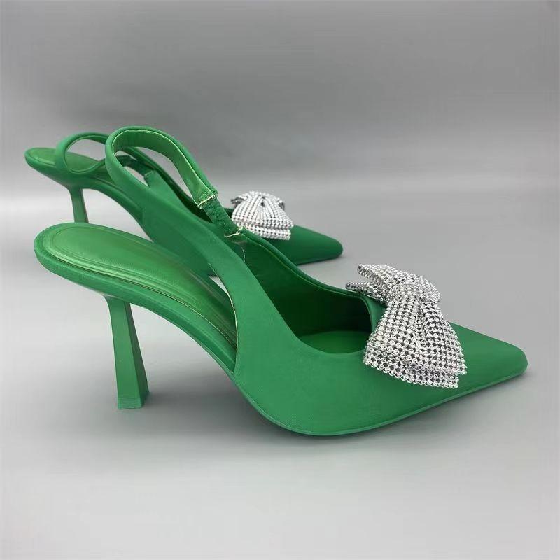 Fashion Pink Slingback Woman Sandals Women's High-heeled Shoes Ankle Strap Open Toe High Heel Sandals Black Fashion Pumps Female