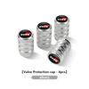 For Toyota 4Pcs Car Wheel Tire Valve Caps Air Stem Lavida Rline Tyre Plug Auto Accessories RAV4 Camry Avalon Avensis Runner