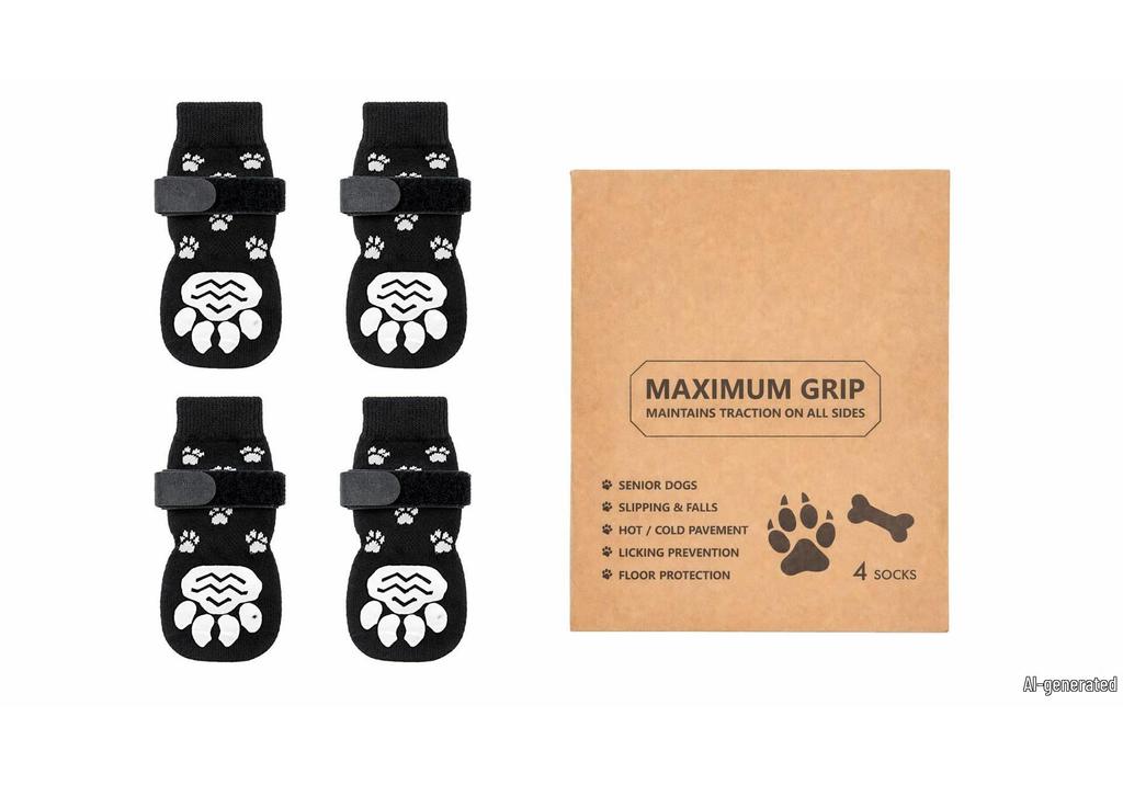 Zhuji Anti-Slip Socks for Medium To Large Dogs and Cats - Outdoor and Indoor Pet Footwear