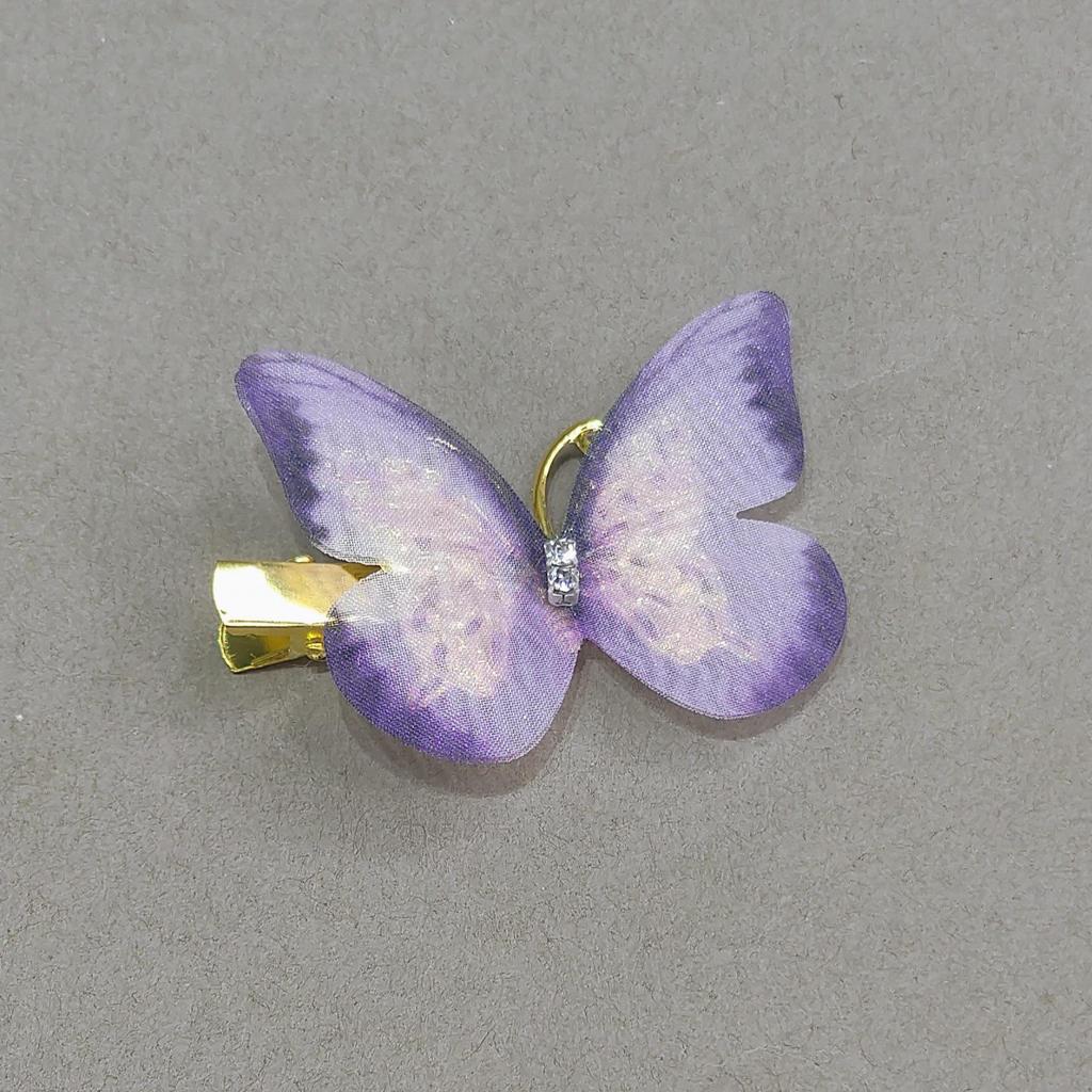 Gradient Butterfly Hairpin for Children - Cute Mesh and Alloy Duckbill Clip, Perfect for Hanfu and Fairy Styles