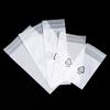 50pcs/Lot CPE Frosted Bags Jewelry Package Plastic Bag for Earrings Necklace Bracelet Beads Jewelry Organizer Display Packaging