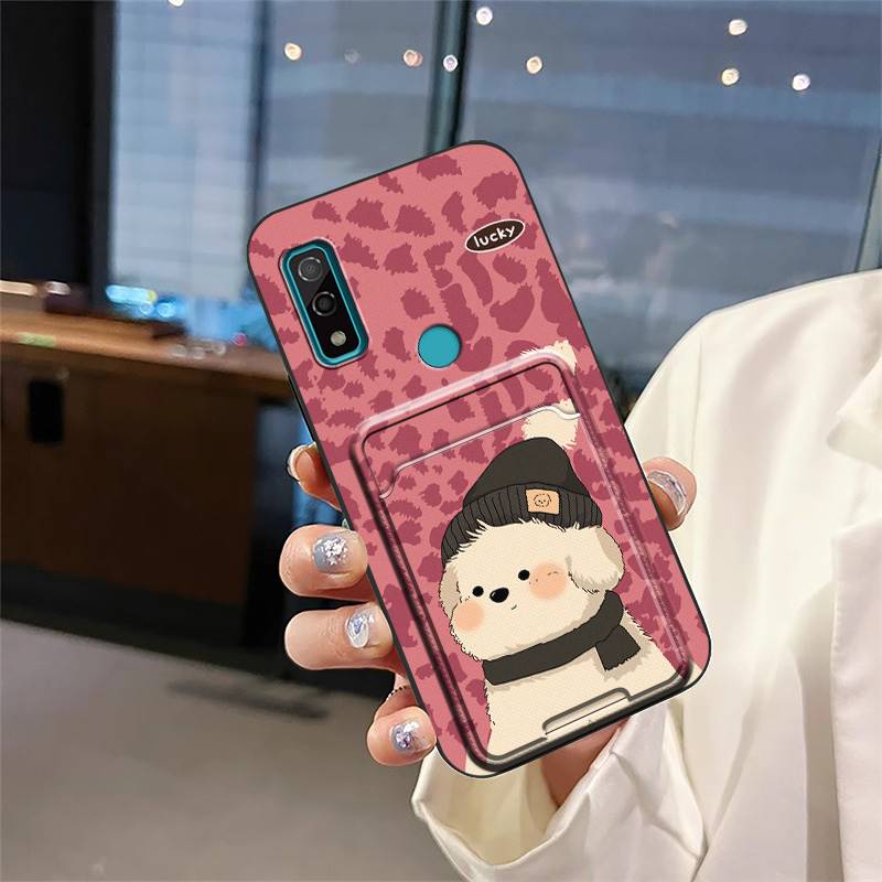 Silicone Waterproof Phone Case For Fujitsu F-51B/Arrows We Card Bag Cartoon Soft Case Anti-dust Back Cover Graffiti Cute