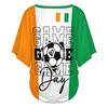 Women's Casual V Neck Short Sleeve Pullover T Shirt Letter Print Top Soccer Support Fan Apparel for Outdoor Activities