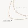 2025 Luxe Evergreen Double Leaf Necklace - Women's Celebrity Style Clavicle Chain, Perfect Gift for Girlfriend