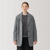 MUJI Recycled Wool Blend Jacket Size BD0ZGA4A Women's Coat, Gray, XL,