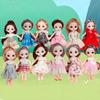 1pc Mini Cute Doll Girl Simulation Princess Costume Doll Model Random Style Accompanies Doll With Movable Joints