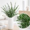 10pcs 38cm Artificial Eucalyptus Leaves Plastic Greenery Bundle Lifelike Eucalyptus Branches Home