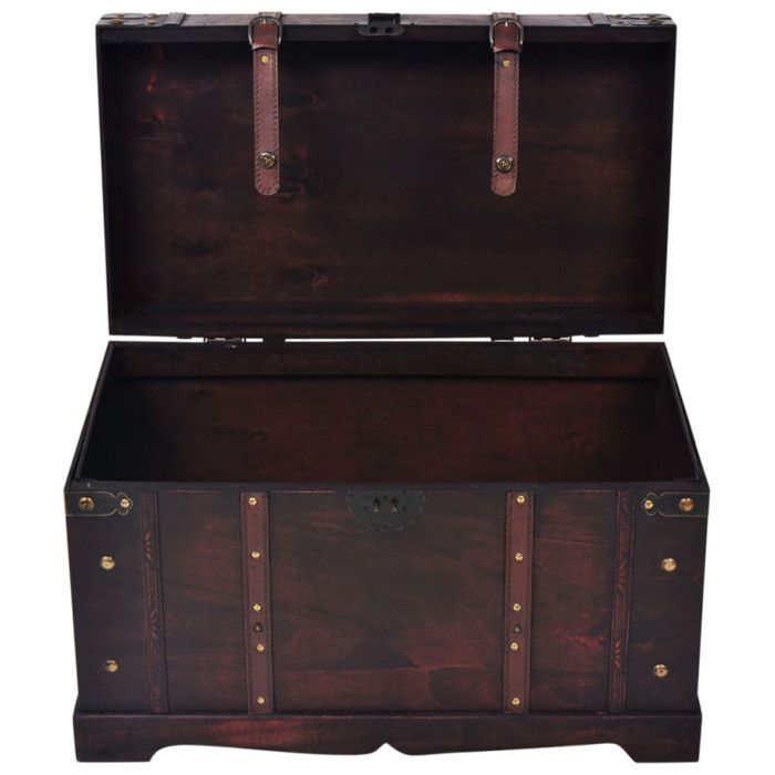 VidaXL Coffre vintage de rangement bois 66 x 38 x 40 cm 245478