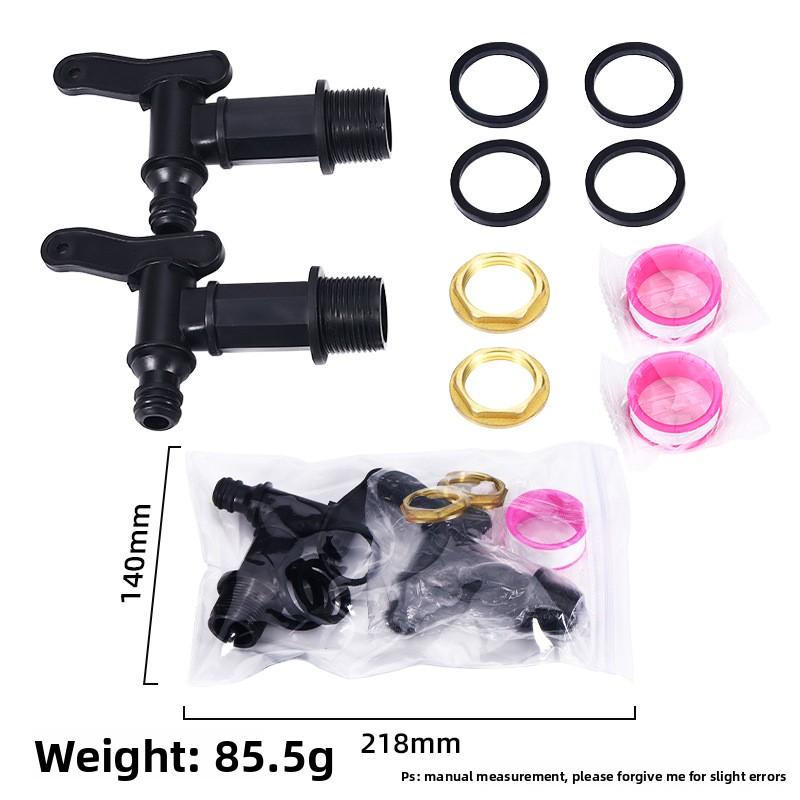 IBC Tote S60*6 Small Nozzle Connector Rain Barrel Connector Faucet Spout Garden Accessory Blue