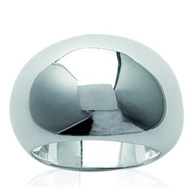 Silberring 'Voluptueuse' Silber (rhodiniert) - 15 mm