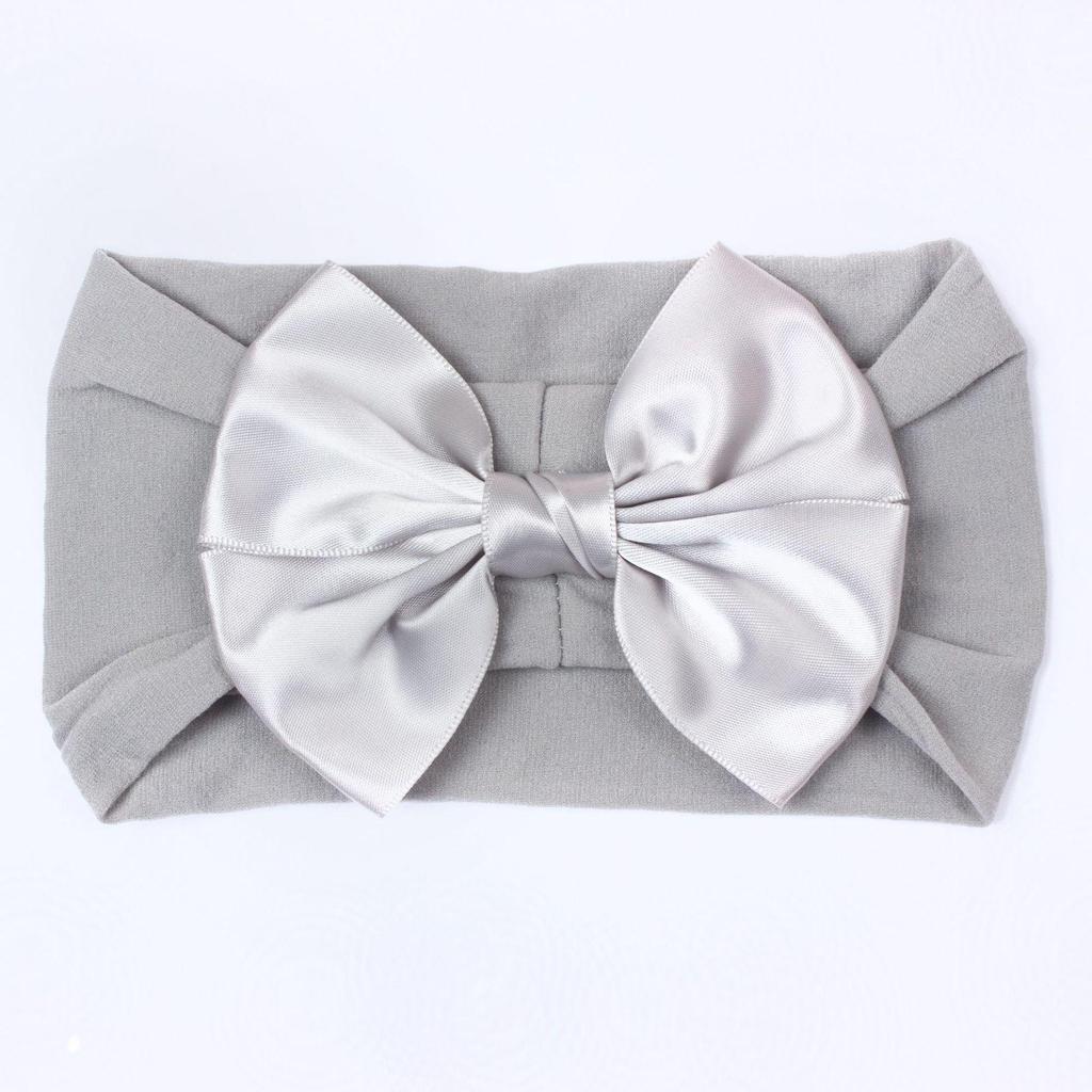 2023 Soft Nylon Wide-Brim Bow Headscarf for Babies and Kids