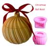 Silicone Christmas Sphere Mould for Making Decorative Container With Plasters or Cement Materials
