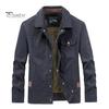 Men Jacket Lapel Long Sleeve Multi Pockets Design Jacket Coat Solid Color Single Breasted Outdoor Jacket Daily Wear