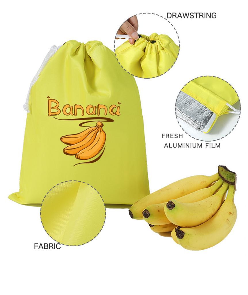 Thermal Insulated Food Storage Bag With Aluminum Foil Lining For Fresh Vegetables Fruits Kitchen Organization