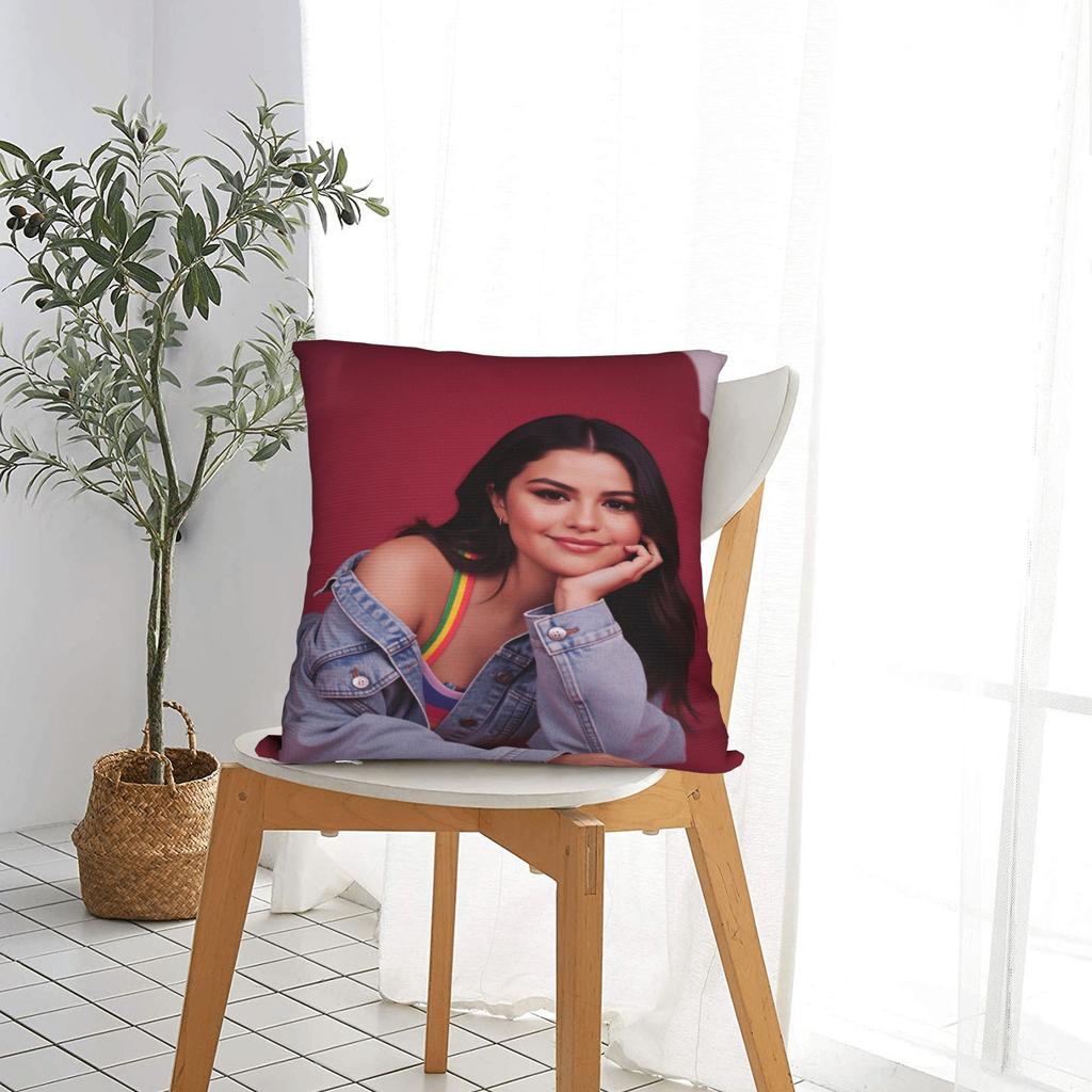 Singer S-Selena G-Gomez I Said I Love You First Pillow Graphic Cushion Cover Morden Pillow Case For Wedding Party Home Decor