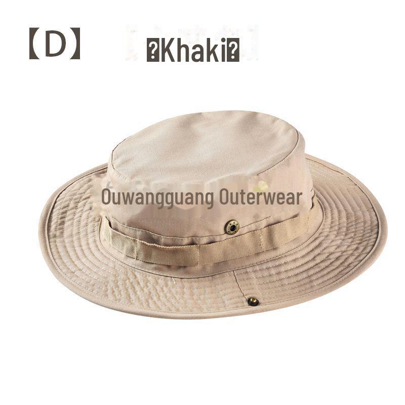 Men's Tactical Sun Protection Hat: Large Brim Outdoor Mountaineering, Fisherman & Cowboy Style, Foldable Bennie Hat.