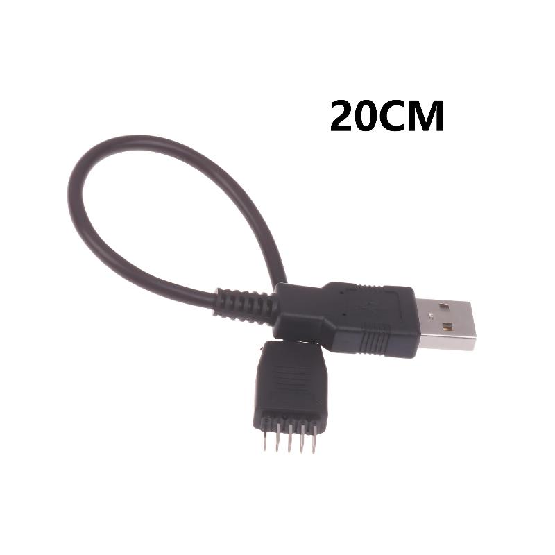 

20cm 40cm 60cm USB A Male To 9 Pin Male Motherboard Cable Cord With Built-in Bluetooth PC Mainboard Internal Data Cable 20cm