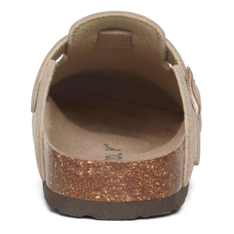 Fashion Smile Men New Cow Suede Clogs Soft Cork Footbed Men Mules Slippers Fashion Men House Sandals With Arch Support Men Beach Sandals