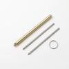 MINI Brass Writing Pen Cylindrical Ballpoint Pen Mini Keychain Business Signature Stationery Gift Pen EDC Tool