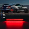 LED Side Marker Lights Compatible with 2015- Mustang S550 GT, Rear Dynamic Startup Side Markers, Rear Fender Markers Lamps Assembly, Smoked Len Red