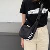 casual trendy messenger bag simple letters large capacity wide shoulder strap shoulder bag Oxford cloth crescent bag women's bag