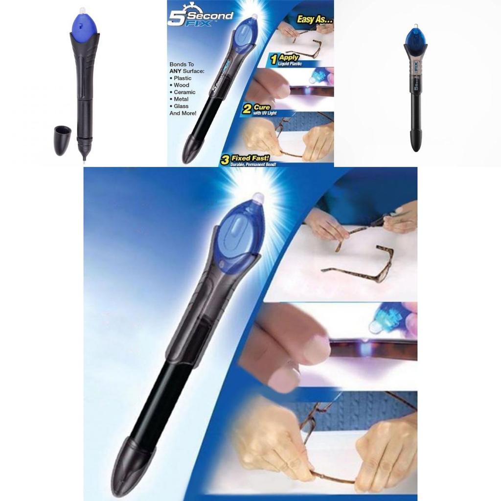 Black Lazer Bond 5 Second Fix Uv Glue Pen For Jewelry Accessories 13.7*2.5cm