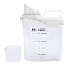 PET Plastic Rice Storage Container 2300ml Pet Food Container Food Storage Canister  For Home