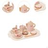 Little Girls Tea Set Toy Play Kitchen Accessories Toddlers Afternoon Time for Ages 3 4 5 Years