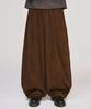 SIGNATURE Curved Corduroy Elastic Pants [Brown]