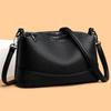 Elegant Women's Soft Leather Large Capacity Crossbody Bag 2025 - Chic Handheld Tote for Commuting Moms
