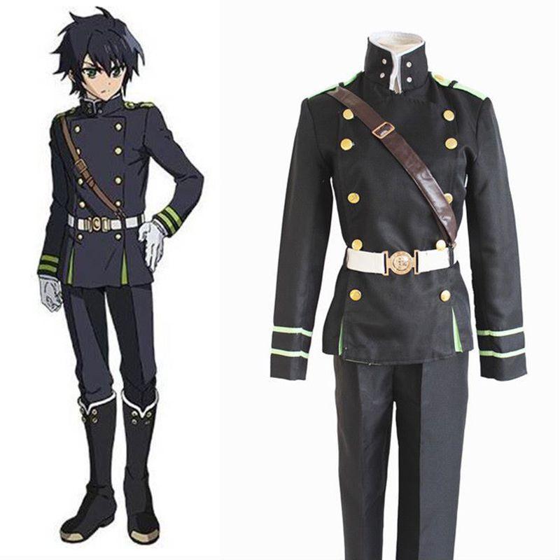 Premium Seraph Of The End Yichir Yuichiro Hyakuya Army Uniform Cosplay Costume Set