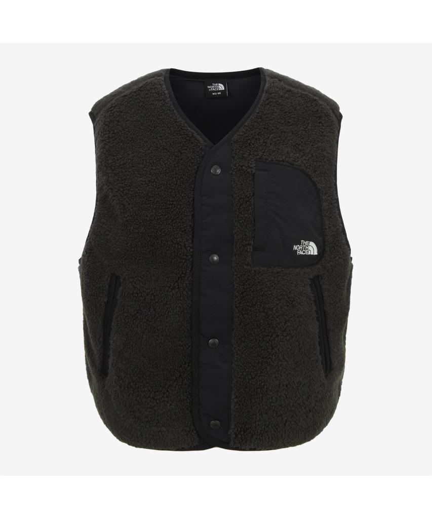 The North Face Nv4Fr57A Teddy Fleece Vest Charcoal
