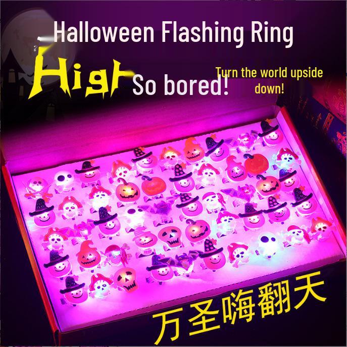 Children's Light-Up Flashing Finger Rings - Christmas Toys Hot Sale