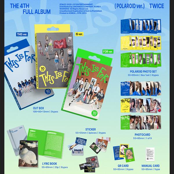 (+shop Gift) TWICE - 4th Album [THIS IS FOR] (POLAROID Ver.) [Random Version]