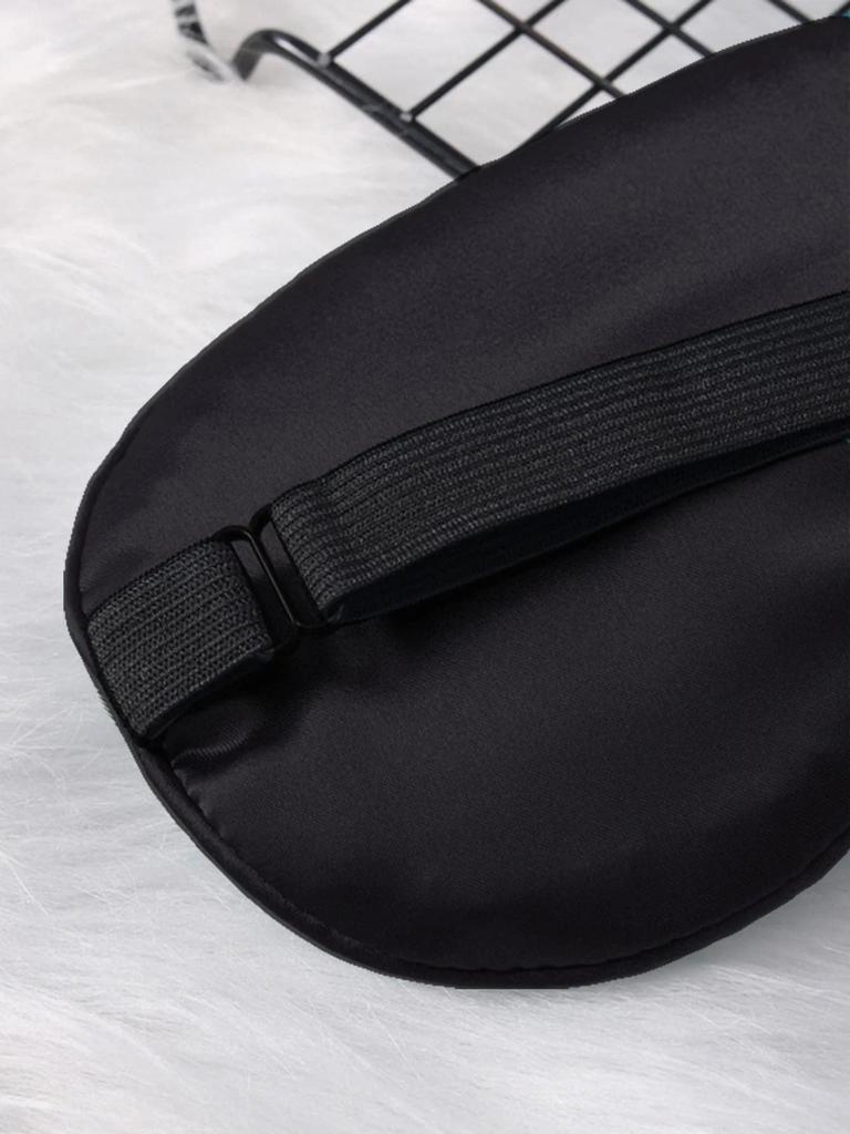 1PC Breathable Printed Eyelash Double-sided Imitation Silk Eye Mask