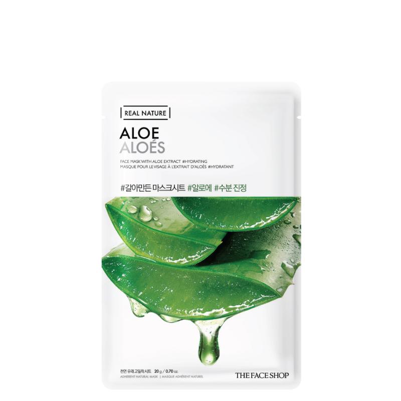 Real Nature Aloe Face Mask Set (10 masks)