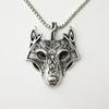 Viking Celtic Wolf Head Rune Necklace for Men - Norse Mythology Amulet Jewelry