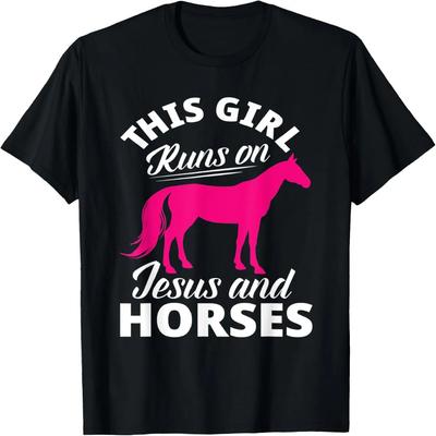 T-shirt pour Amoureux de Chevaux Qui Aiment Leur Cheval Palomino