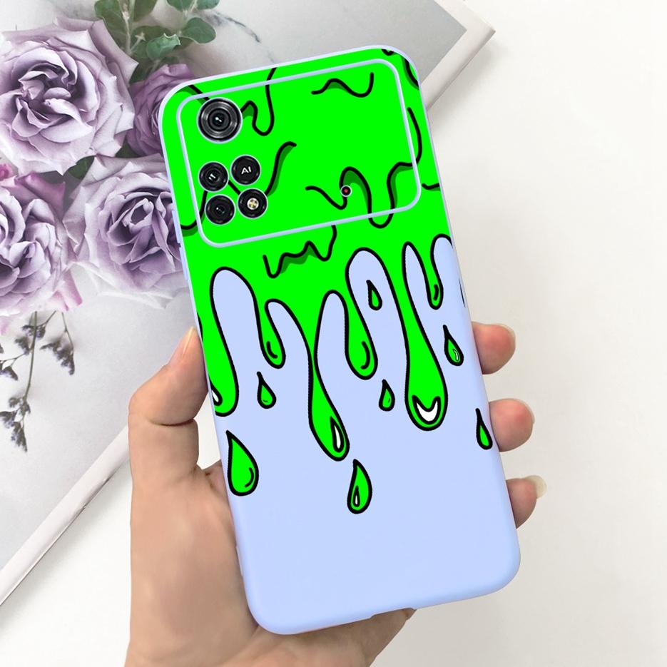 For Xiaomi Poco M4 Pro 4G Case New Fashion Cartoon Cover Soft Silicone Phone Case For Xiaomi Poco M4 Pro PocoM4 5G Fundas Bumper