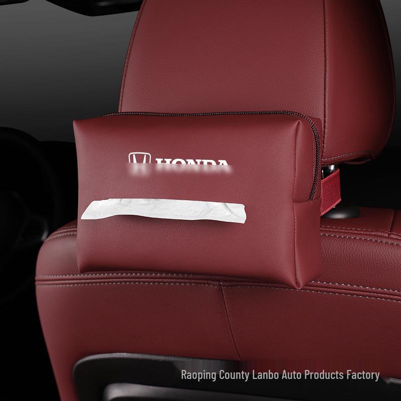 Premium Leder Taschentuchbox für Honda Auto: Armlehne, Sitzlehne, Hängestil