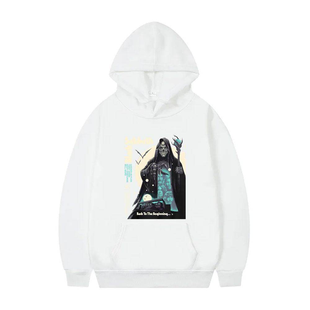 Black Sabbath Back To The Beginning Hoodie Ozzy Osbourne Skeleton Graphic Pullover Men Heavy Metal Rock Band Hooded Tracksuit