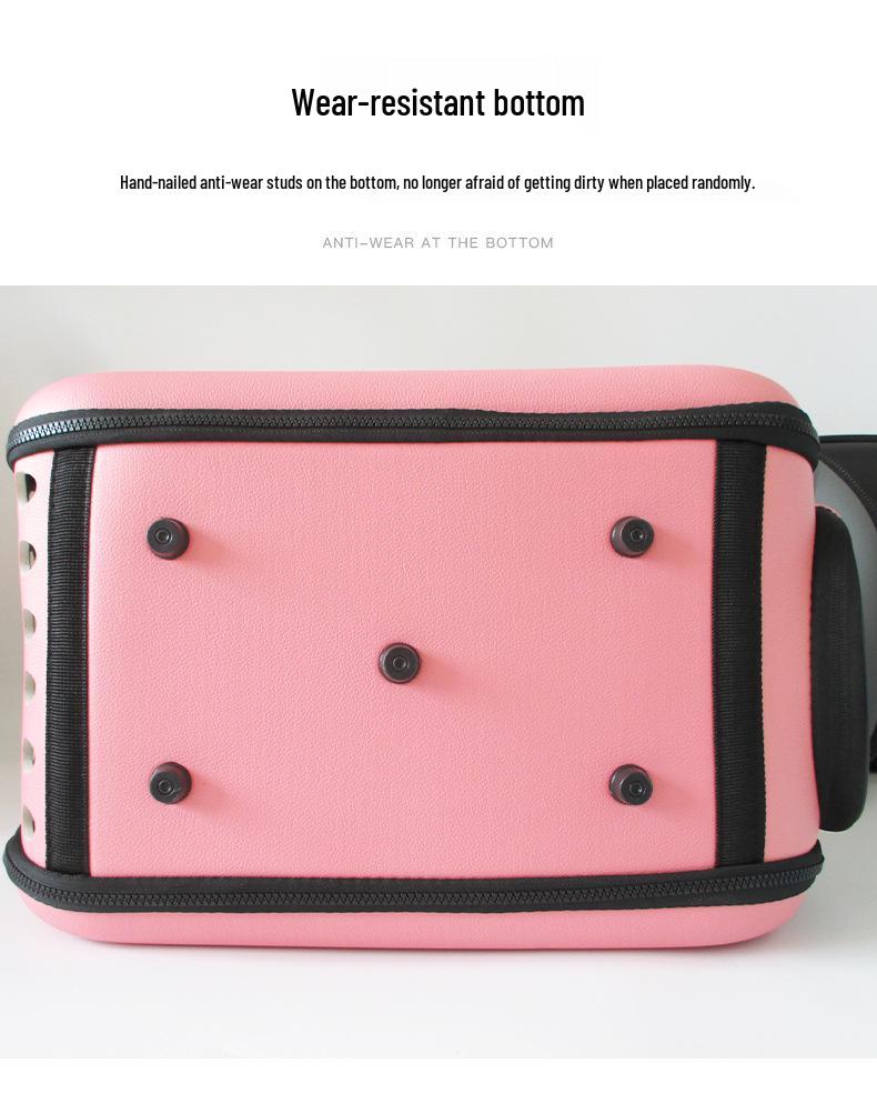 Foldable & Breathable Pet Carrier: Portable Handheld Cat and Dog Backpack/Cage