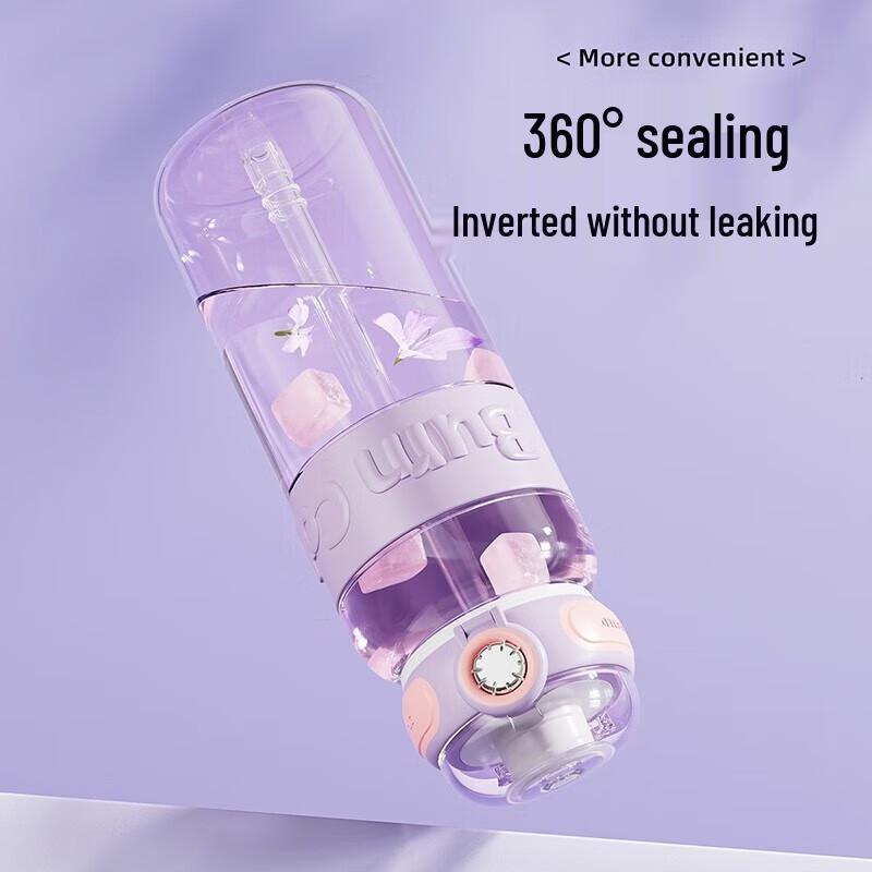 JEKO&JEKO Large Capacity Student Sports Water Bottle with Straw