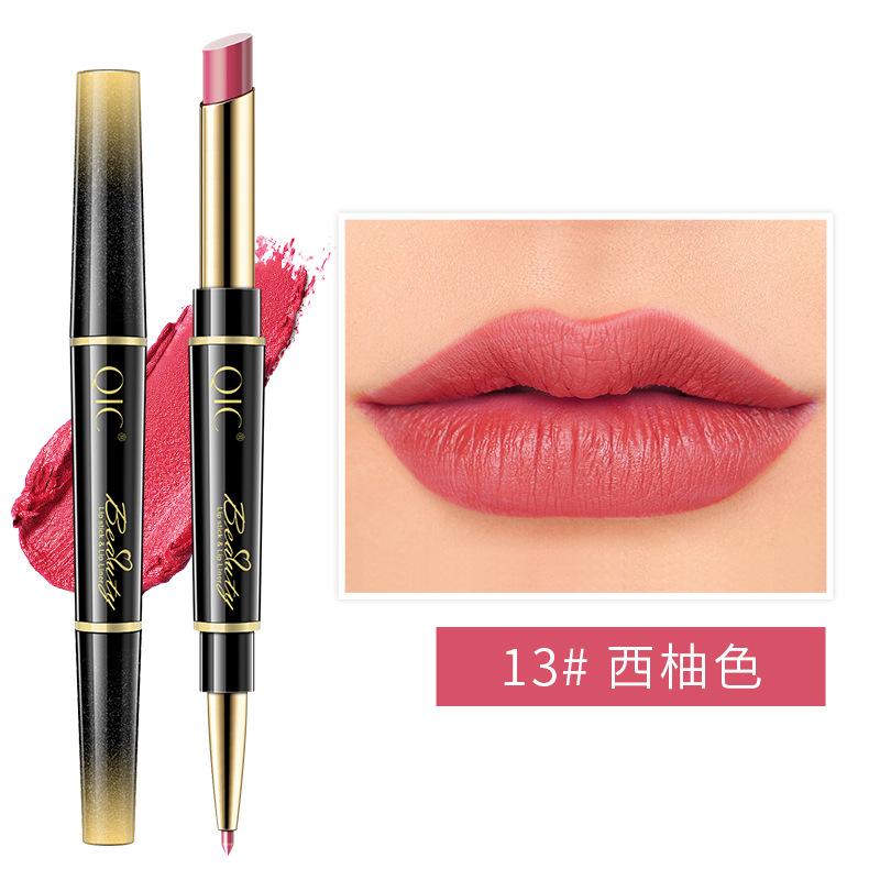 Lipstick, Lip Liner, Double-Ended Two-In-One Live Broadcast, Recommended Makeup, Rotating Lip Liner, Hook Line Drawing Lipstick