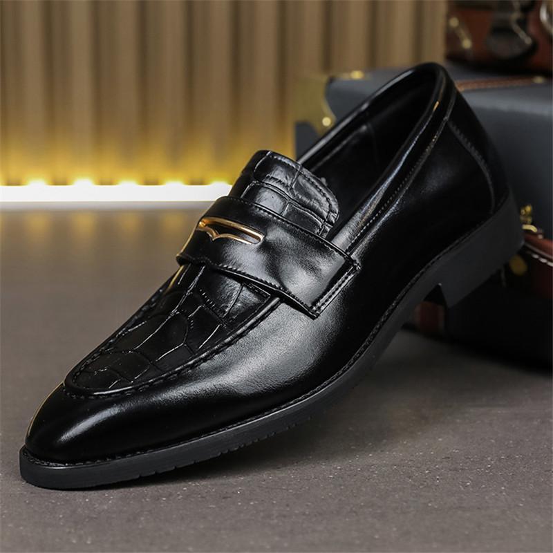 

Модная Роскошная Дизайнерская Обувь Пенни-Лофер с Узором Аллигатора, Деловая Обувь для Мужчин, Формальная для Свадьбы, Выпускного Вечера, Вечеринки, Возвращения Домой, Sapatos Tenis Masculino 38