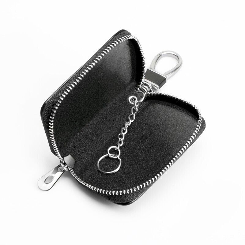 Real Leather Auto Key Case Bag Remote Key Fob Cover Car Accessories Unisex Genuine Leather Car Key