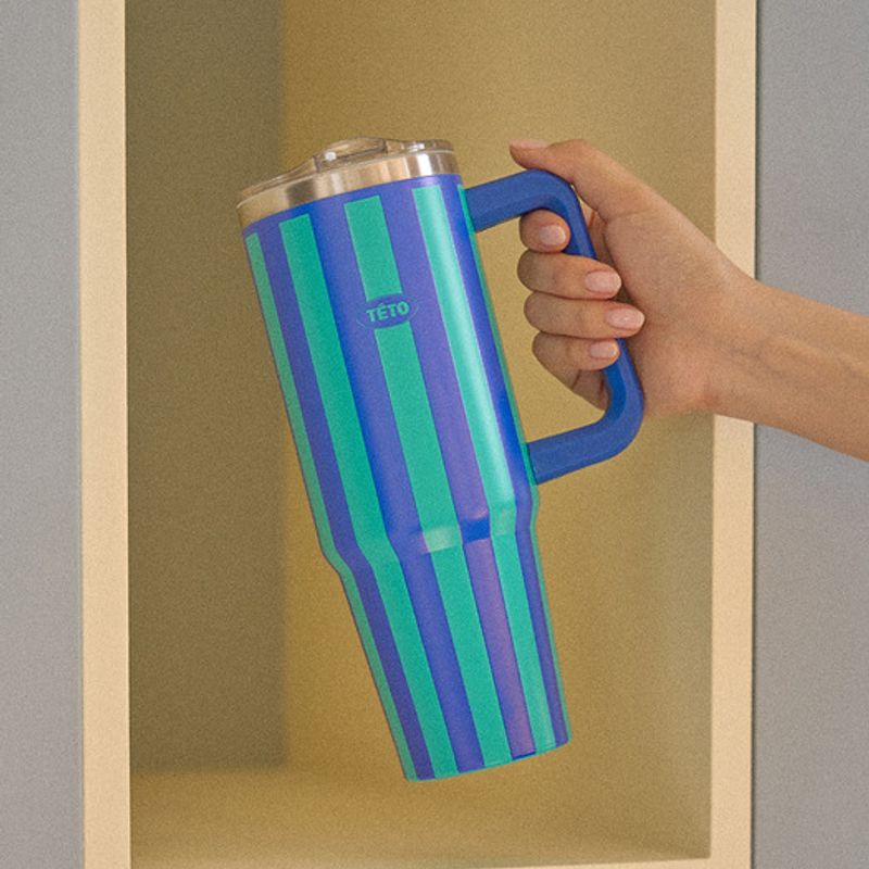 TETO Stripe Swimming Solid Object Tumbler 820ml