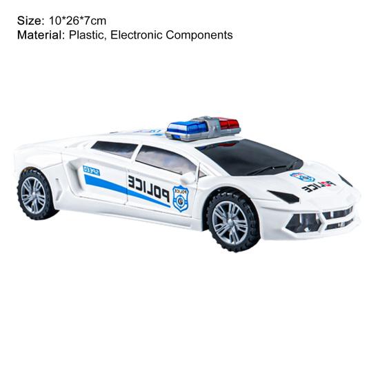 Electric Dancing Police Car Automatic Obstacle Avoidance Smallest Detail Kids Toy Rescue Emergency Cop Electric Car Toy for Kids